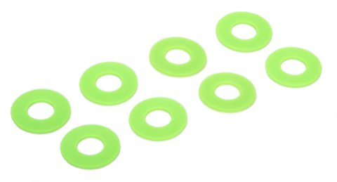 Daystar D-Ring Washers KU71074FG Washers, Polyurethane, Fluorescent Green, 3/4 in. Shackles, Set of 8
