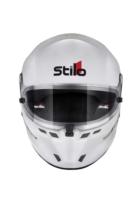 Stilo ST6 FN Composite Helmets AA0810AF2V610101 Helmet, Composite, Full, Gloss, White, Snell SA2020, FIA 8859-2018, Clear Visor, X-Large, 61cm, EPS Liner, Each