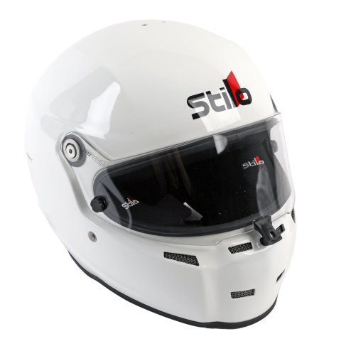 Stilo ST5 KRT20 Karting Helmets AA0714AH2U61 Helmet, KRT20, Karting, Full, Gloss, White, Clear Shield, Snell K2020, EPS Liner, No Graphic, X-Large, Each