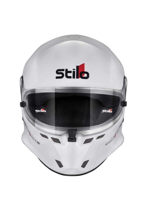 Stilo ST6 GT Composite Helmets AA0800AF2V540101 Helmet, Composite, Full, Gloss, White, Snell SA2020, FIA 8859-2024, Clear Visor, X-Small, 54cm, EPS Liner, Each