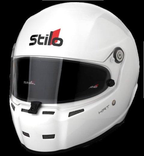 Stilo ST5 KRT20 Karting Helmets AA0714AH2U63 Helmet, KRT20, Karting, Full, Gloss, White, Clear Shield, Snell K2020, EPS Liner, No Graphic, 2X-Large, Each