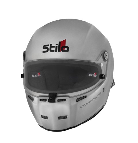 Stilo ST5 FN Composite Helmets AA0710AF2T61 Helmet, Composite, Full, Carbon Fiber, Clear Shield, Snell SA2020/FIA 8859-2020, EPS Liner, No Graphic, X-Large, Each