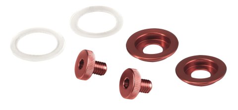 Stilo Helmet Components YA0865R Accessories, ST5 PEAK SCREW KIT/RED