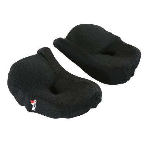 Stilo Replacement Cheek Pads YA0832F1MM20 Helmet Pads, ST5, F1, 20mm, Black, Logo, Pair