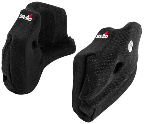 Stilo Replacement Cheek Pads YA0869MM33 Helmet Pads, KRT, 33mm, Black, Logo, Pair