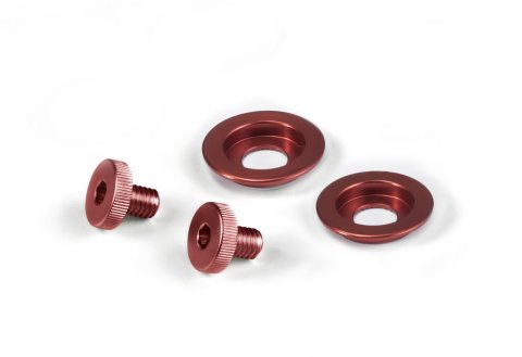 Stilo Helmet Components YA0817R Accessories, ST5 VISOR SCREW KIT - RED
