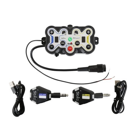 Stilo WL-10 Wireless Intercoms AQ0001 Helmet Communicators, Intercom, 12V, Volume Control, Noise Cancelling, Camera Connection, USB, 5 Hour, Two Keys, Venti WRC, ST5 WL, Kit