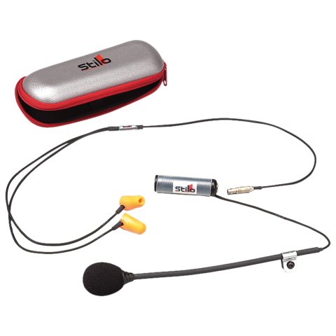 Stilo Helmet Communicator Accessories AE0300 Ear Buds with Case - European Connector