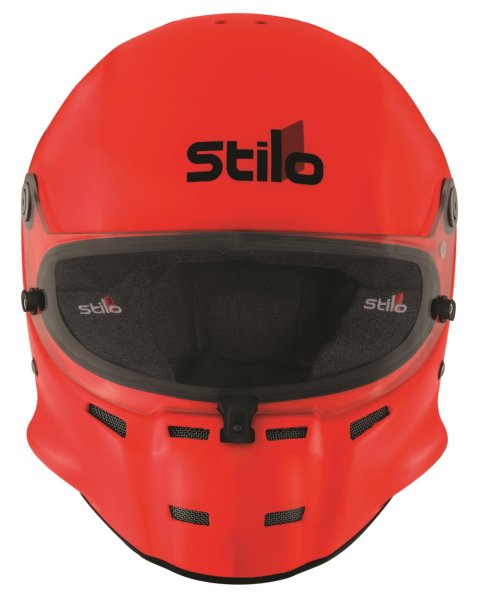 Stilo ST5 GT Offshore Helmets DA0702BF2T55 Helmet, Offshore, Full, Gloss Orange, Clear Shield, Snell SA2020/FIA 8859-2020, EPS Liner, No Graphic, Small, Each