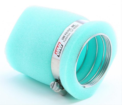 UNI Filter Clamp-On Flex Core Sock Filters UFI-U-403 Air Filter, Sock, Clamp-On, Round Flanged Style, Foam, Green, 3.25 in. o.d., 4.0 in. Length, Each