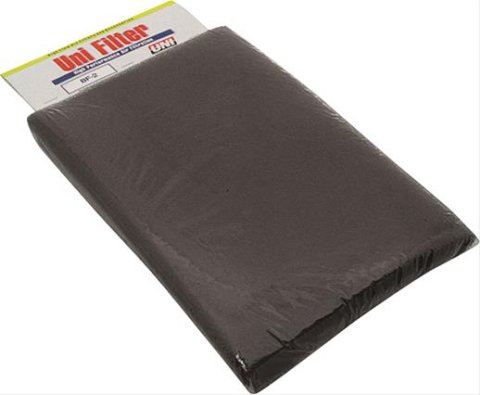 UNI Filter Bulk Foam BF-2 Air Foam, 30 PPI, Coarse, Black, 12 in. x 24 in. x 3/8 in., Each