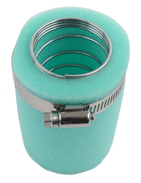 UNI Filter Clamp-On Flex Core Sock Filters UFI-U-402 Air Filter, Sock, Clamp-On, Round Flanged Style, Foam, Green, 2.75 in. o.d., 4.0 in. Length, Each