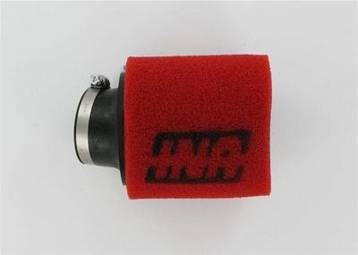 UNI Filter Clamp-On Dual Layer Pod Filters UFI-UP-4152AST Air Filter, Pod, Clamp-On, Layer, Round Flanged Style, Foam, Red, Each