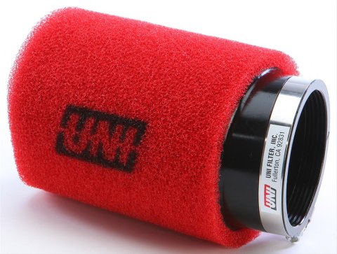 UNI Filter Clamp-On Dual Layer Pod Filters UFI-UP-6300AST Air Filter, Pod, Clamp-On, Layer, Round Flanged Style, 15 Degree Inlet Flange Angle, Foam, Red, Each