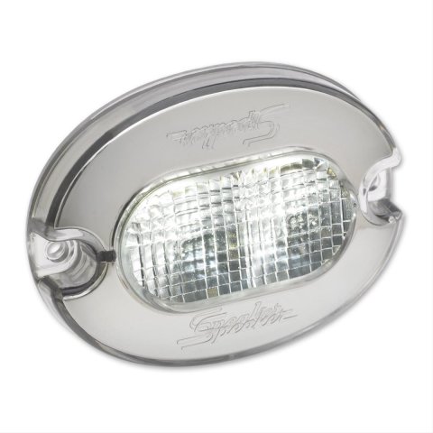 J. W. Speaker 186 LED Utility Lights 442641 Auxiliary Light, Interior, LED, 3 x 2 in. Oval, Clear, Polycarbonate, 12-24 V, Each