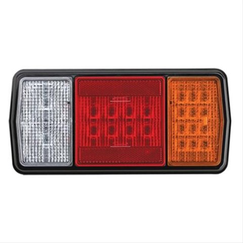 J. W. Speaker 265 Series Taillight Assemblies 342421 Assembly, Series, LED, Red/Amber/Clear Lens, Black Housing, Each