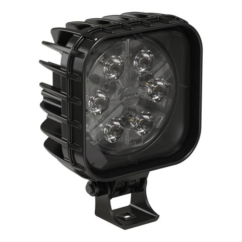 J. W. Speaker 832 LED Auxiliary Lights 1300171 Light, Work Light, LED, Trapezoid Beam, 4 in. Square, Clear, Aluminum, 12-24 V, Each