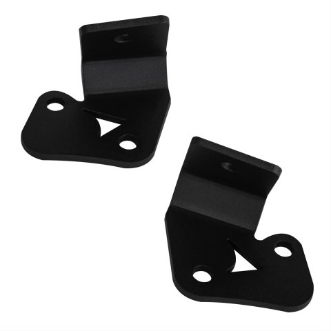 J. W. Speaker Auxiliary Light Mounting Brackets 6149203 Bracket, Aluminum, Black Powdercoated, Jeep, JK, Pair