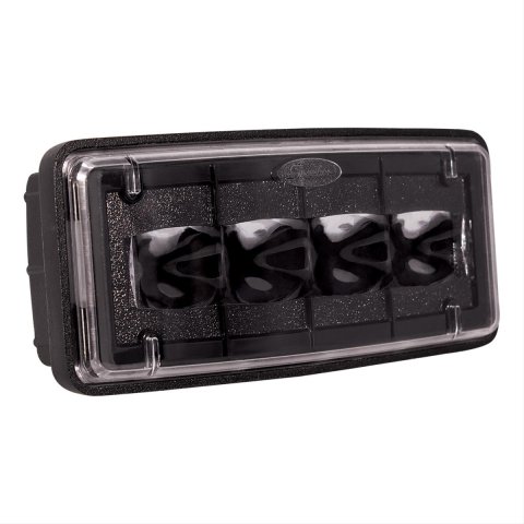 J. W. Speaker 6048 LED Auxiliary Lights 549691 Lights, LED, Fog Style, Rectangular, Clear Bulb and Lens, Black Housing, 9-18 V, Each