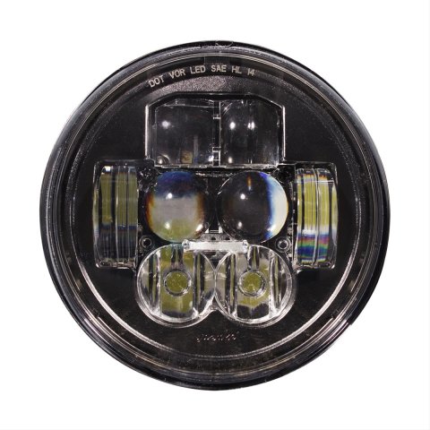 J. W. Speaker 8630 Evolution DOT-Compliant LED Headlights 550921 Headlight, LED, Round, Clear Lens, Black Housing, Black Inner Bezel, 5.750 in. Diameter, Each