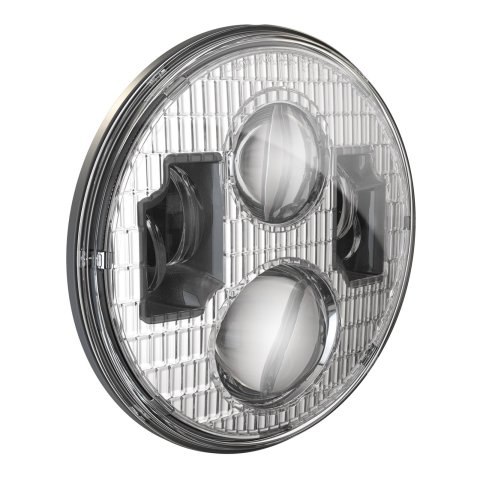 J. W. Speaker Model 8700 EVO 2 Classic LED Headlights 557661 Headlight Assembly, Series, Chrome Bezel, 12 V, LED, Universal, Each