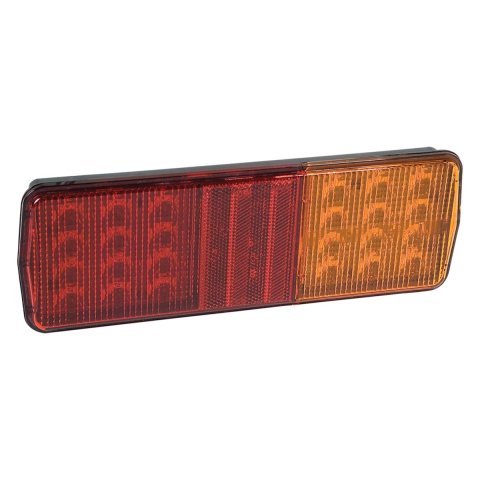 J. W. Speaker Model 267 Taillight Assemblies 0339711 Assemblies, 267, Stop/Tail/Turn Signal Lamp, LED Style, Low Profile, Rectangular, Plastic Housing, Black, Amber/Red Lens, Each
