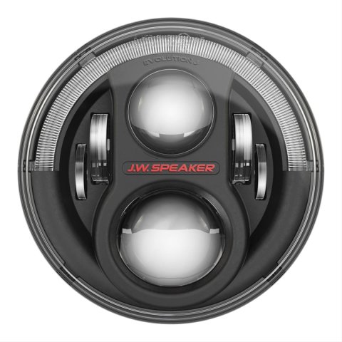J. W. Speaker 8700 Evo 2 DOT-Compliant Dual Burn LED Headlights for 2007-2017 WRANGLER, 2018 WRANGLER JK - 554543 Headlights, LED, Evolution J2, Black Trim, DOT-Approved, Jeep, Pair