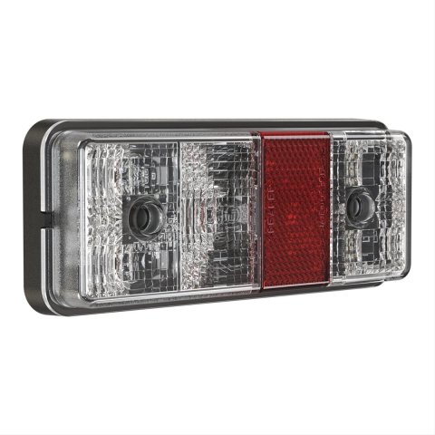 J.W. Speaker Marker Light Assemblies 0338101 220-12-24V LED STT Bckup w/Refl