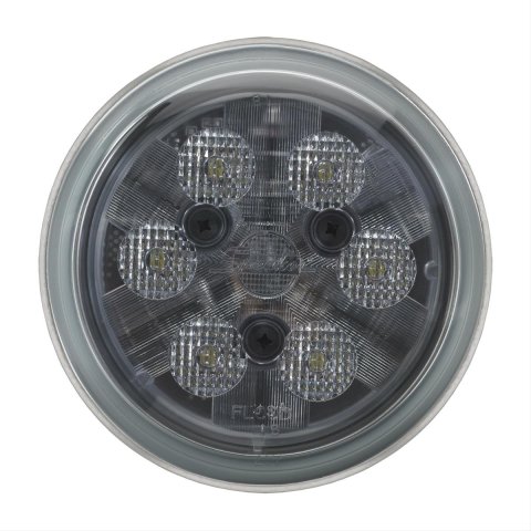 J. W. Speaker 6040 LED Work Lights 3157471 Auxiliary Light, Light, LED, Flood Beam, 4.5 in. Round, Clear, Aluminum, 12-48 V, Each