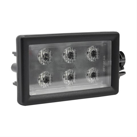 J. W. Speaker 806 LED Work Lights 545981 Auxiliary Light, Light, LED, Flood Beam, with Side Mount, 5 x 3 in. Rectangular, Clear, Aluminum, 12 V, Each