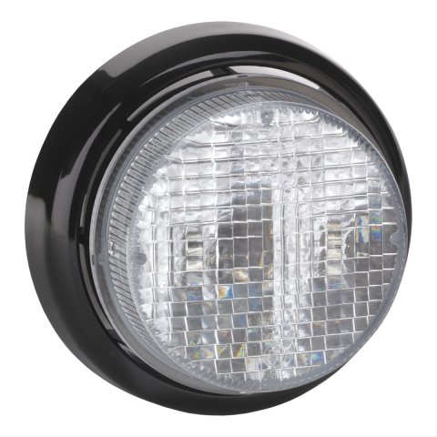J. W. Speaker 217 LED Signal Lights 345461 Auxiliary Light, Daytime Running Light, LED, with Adapter, 3 in. Round, Clear, Polycarbonite, 12-24 V, Each