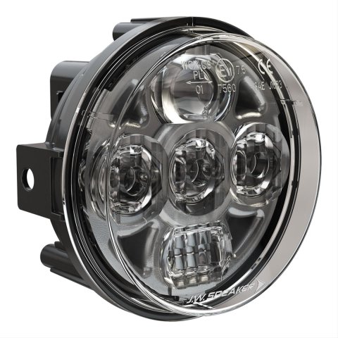 J. W. Speaker 8415 Evolution LED Headlights 551761 Headlight Assemblies, LED, Round, Clear Lens, Black Housing, Xenoy Housing and Fixed Panel Mounting, 4.50 in. Diameter, Each