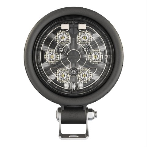J. W. Speaker 670 XD SmartHeat LED Work Lights 1403481 Auxiliary Light, Heated Light, LED, Spot Beam, 4.5 in. Round, Clear, Polycarbonate, 12-24 V, Each