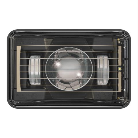 J. W. Speaker 8800 Evolution 2 SmartHeat LED Headlights 552671 Headlight, LED, Rectangle, Clear Lens, Black Housing, Black Bezel, 6.600 in. Length, 4.220 in. Height, Each