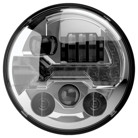 J.W. Speaker Headlight Assemblies 0558171 Headlight, EVO3, 12V ECE RHT/DOT, CHR, LH SERVIC