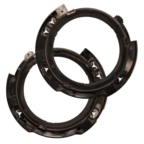 J.W. Speaker Light Bezels 5868171 Single Mounting Ring 2017 7" Round RH
