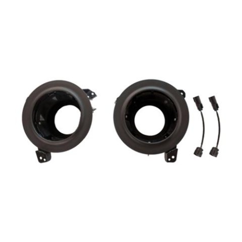 J. W. Speaker Headlight Mounting Rings for 2018-2021 WRANGLER - 8200693 Brackets, Black, Jeep, Kit
