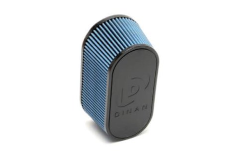 Dinan Replacement Air Filters D401-0013 Filter Elements, Direct Replacement, Oval Tapered, Dry, Blue Filter, Black End Cap, Logo, BMW, M5, M6, 5.0L, Each