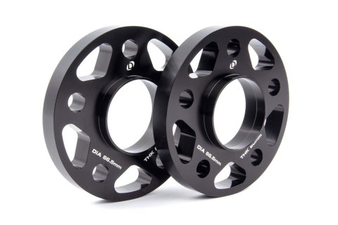 Dinan 0.787 inch Wheel Spacers D210-2031 Spacers, in. Thickness, 2.62 in. Center Bore Diameter, Aluminum, Black, 5 x 112mm Bolt Circle, BMW, Mini, Toyota, Pair