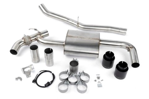 Dinan Free Flow Stainless Exhaust Systems D660-0089 System, Axle Back, 304 Stainless, Split Rear, Polished Tips, BMW, X1, X2, 2.0L, XDrive, Kit
