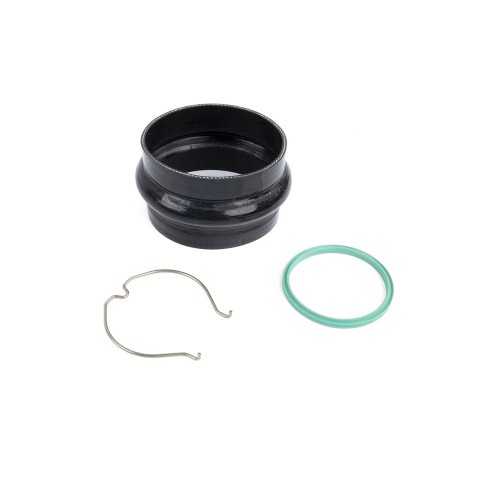 Dinan Turbo Inlet Fit Kits D763-0100 Air Intake Tube Adapters, Kits, Silicone, Black, BMW, 3.0L, Kit