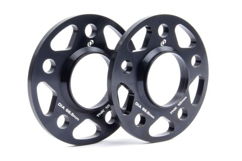 Dinan 0.394 inch Wheel Spacers D210-2027 Spacer, Billet Aluminum, 10.00mm Thickness, 66.50mm Center Bore Diameter, Pair