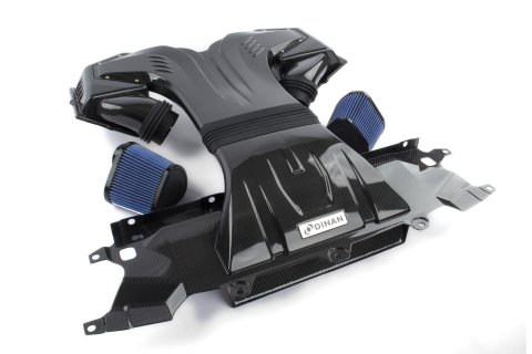 Dinan Carbon Fiber Air Intake Systems D760-0056 Intake, High Flow, Tube, Blue Filter, BMW, 4.4L, Kit