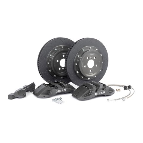 Dinan Big Brake Front Kits D290-1007-G Disc Kit, Brake, Front, Slotted Rotors, 6-Piston Gray Powdercoat Calipers, BMW, Kit