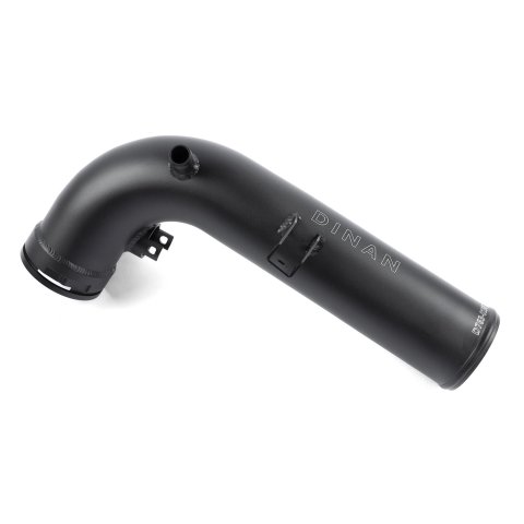 Dinan Intake Resonator Delete Pipes D760-0067 Air Pipe, Aluminum, Black Powdercoat, 90 Degree Elbow, 2.75 in. Diameter, Mini, BMW, Each