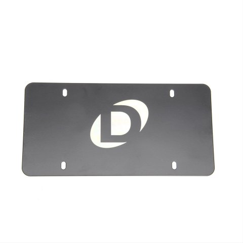 Dinan License Plate Frames D010-0015 Plate, Stainless Steel, "D" Logo, Offset, Each