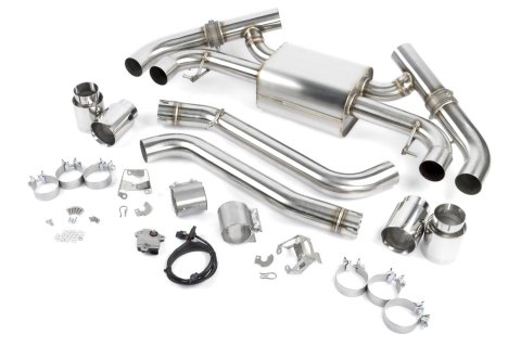 Dinan Free Flow Stainless Exhaust Systems D660-0098 Systems, Flow, Rear Axle Back, Steel, Four Rear Outlets, Polished Tips, BMW, Kit