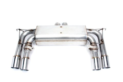 Dinan Free Flow Stainless Exhaust Systems D660-0054A Systems, Flow, Rear Axle-back, Dual In/Four Out, Steel, Natural, Split Rear Exit, Polished Tips, BMW, 4.4L, Kit