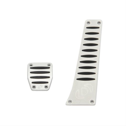 Dinan Pedal Covers D700-0002 Pads, Gas/Brake, Aluminum/Rubber, BMW, Pair
