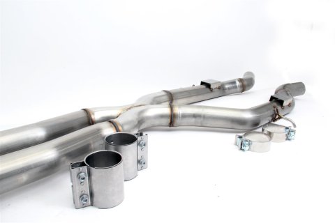 Dinan High-Flow X-Pipes for 2015-2018 M3, 2015-2020 M4 - D660-0060 Exhaust Crossover Pipes, X-Pipes, 304 Stainless Steel, Natural, 2.750 in. Diameter, BMW, 3.0L, Kit